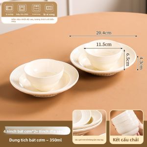 Mr.Snail | Bộ Đồ Dùng Bàn Ăn Thẩm Mỹ Phủ Màu Dưới Bát Cơm