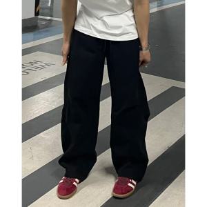 Quần Ống Rộng Phong Cách Mỹ Màu Đen Thường Ngày Cho Nam Mùa Hè 2025 Quần Ống Đứng Rộng Rãi Thoải Mái Thoáng Khí