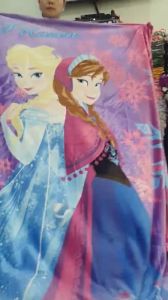 CÓ VIDEO. Mền lông Disney hoạt hình Frozen Anna Elsa 2m x 1m5