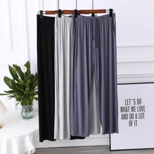 Modal Sleep Pants Mens Summer Thin Casual Loose Sports Mosquito Proof Air Conditioning Home Pants plus Size Comfortable Home Clothes