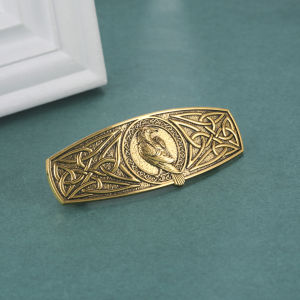 Skyrim tóc vàng Clip họa tiết đại bàng cổ điển bằng thép không gỉ của phụ nữ tóc thời trang Clip