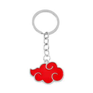 Bandai | Red Cloud Keychain Charms Cartoon Fans Gifts Bag Key Chains Car Pendant For Young punk Gifts