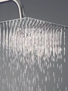 Stainless Steel Shower Head Top Spray Booster Nozzle Rain Showers Heads Single Head Bath showered