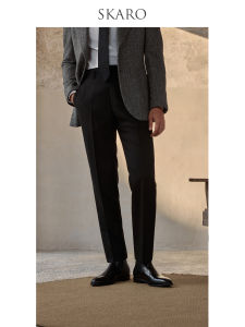 Celebrities Endorsed Thickened Business Waist-high Trousers 330G