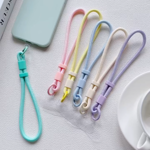 Portable Universal Mobile Phone Lanyard Strap Detachable with Patch Wrist Strap Anti Fall Short Rope Keychain Phone Accessories