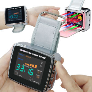 650nm Laser Physiotherapy LLLT Wrist Watch 15 Hole Light Semiconductor Nano Laser Therapy Diabetes Hypertension Sinusitis Device