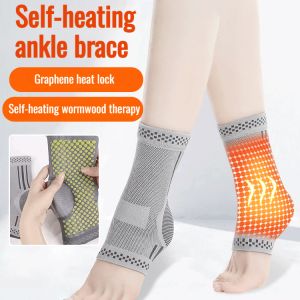 6D Therapeutic Massage Socks Wormwood Graphene Selfheating Ankle Warmth Socks Relief Pain Ankle Brace Anti-Fatigue Foot Compression Socks