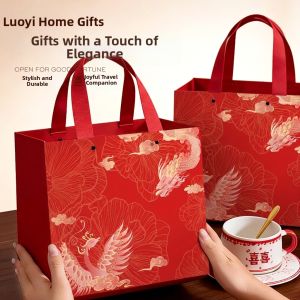 LORiCA | Red Hand-carry Gift Bags Large