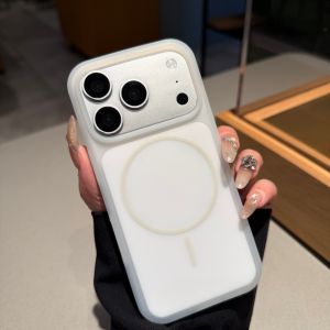 Ốp Điện Thoại iPhone Pro Max 17 16 15 Màu Kẹo Ngọt Sang Trọng Mờ Từ Tính - Vỏ Bảo Vệ Tương Thích Với Sạc Không Dây Magsafe