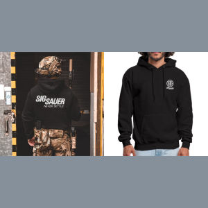 เสื้อฮู้ดผ้าฝ้ายพิมพ์ลายโลโก้ SIG Classic สไตล์แทคติคอล สำหรับฤดูใบไม้ร่วงและฤดูหนาว เสื้อฮู้ดแฟชั่นยอดนิยมสำหรับผู้ชายสไตล์อเมริกัน เสื้อฮู้ดลำลอง