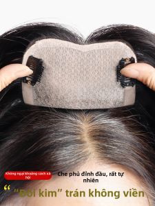 Is a wig | Phụ Kiện Tóc Thiên Nhiên Che Phủ Tóc Xám Tăng Đậm Đặc Tóc