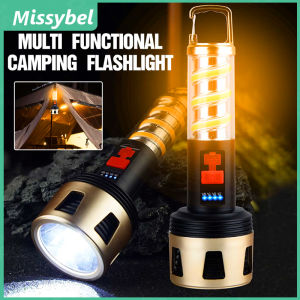 LED tent light strong camping flashlight outdoor portable flashlight waterproof fishing light