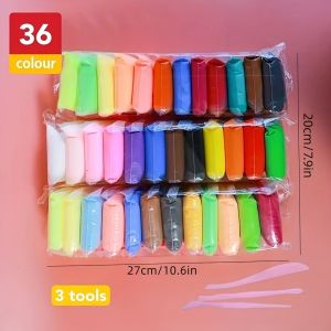 36 Colors Air Dry Clay Set Ultralight Plastic Clay With Sculpting Tools For Preschool Education And DIY Crafts