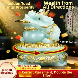 FENGSHUIGE | Wealth Attracting Fortune Frog Statue