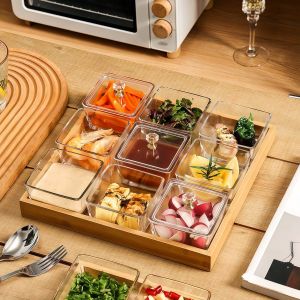 Sectioned Fruit and Snack Tray Plate