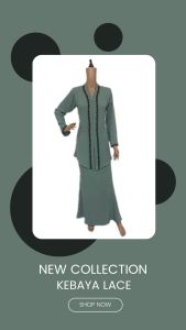 Moden Lace Kebaya Ironless Multi Color Saiz (Xs to 2XL)