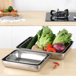 PDM Premium 304 Stainless Steel Cake Tray Baking Tray 25cm/30cm/35cm/40cm