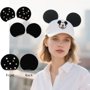 1 Pairs 3.3 Velvet Magnet for Baseball Caps For Children Glitter Festival Headband Birthday Party Girls DIY Hat Accessories