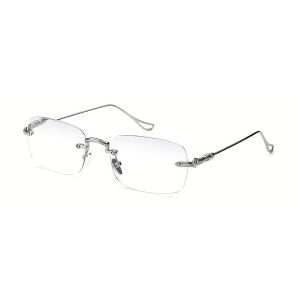 Frameless Metal Anti Blue Light Glasses for Men and Women Fashionable and Comfortable Lenses