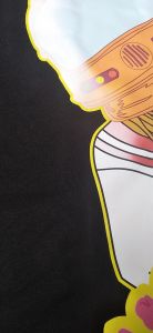 Baju Kaos Band Astronot Lengan Pendek Katun Combads 30s Hitam