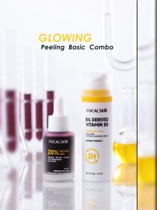 FOCALSKIN Bundle Peeling Paling Optimal (Acids Peeling Solution Serum 30ml + 8% B5 Moisturizer 50g)
