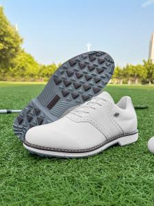 Outdoor Low-Top Mens Golf Shoes Waterproof Non-Slip Fixed Nail Casual Lace-Up Shoes Thestron Brand Sports Fitness Fans Supplies