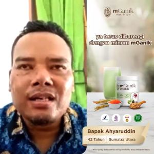 mGanik 3Peptide Rasa Apel Manggis 330gr Original - Suplemen Alami Penurun Hipertensi Darah Tinggi Jantung Kardiovaskular