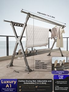 youqin | Foldable & Extensible Clothes Drying Rack
