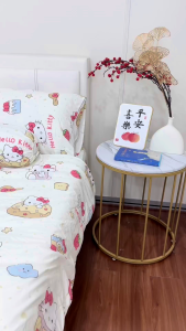 [FS20 Hello Kitty] 2500TC Luna Milk Bedsheet 牛奶丝棉床单