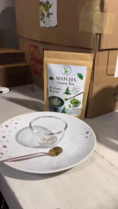 ผงชาเขียวมัทฉะ (มาริน) 100 กรัม ใบชาธรรมชาติ เกรดA มัทฉะแท้100% จากดอยแม่สลอง