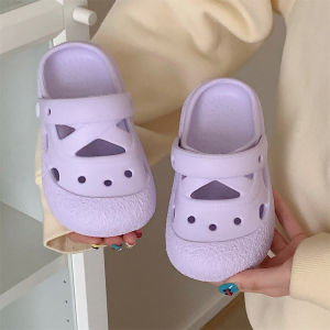 XIXITIAO | Fine Straps Bowknot Pink Sweet Style Kids Clogs