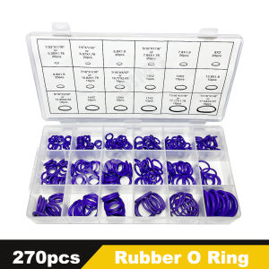 Car Air Conditioning O Ring Nitrile Rubber Sealing Gasket Washer Resist Oil and Heat for Compressor Automotive Repair O-ring kit