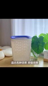 Perforated Uncovered Home Trash Bin