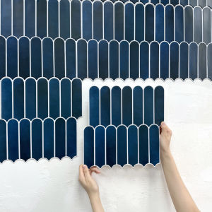 10pcs 3D ปลากระเบื้องสติกเกอร์Self-กาว 3D กระเบื้อง Backsplash สําหรับห้องครัวห้องน้ําน้ําแม่พิมพ์ทน30x30 ซม.