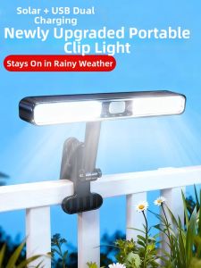 YUANMUXUAN | Solar Waterproof Sensing Clip Lamp
