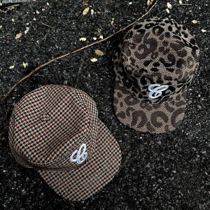 Korean Retro Flat-top Leopard Print Plaid Baseball Cap Womens Spring Autumn Peaked Cap Mens Sun Hat K-pop Girl Groups Cap
