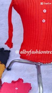 PAKAIAN ATASAN ANAK perempuan 1-5tahun baju rajut kriwil tangan panjang  ala korea murah premium girls knitwear