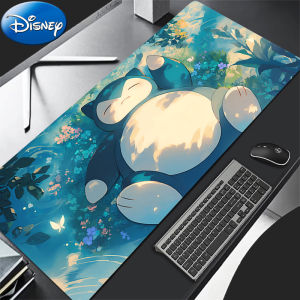 Bandai | 90x40cm Mouse Pad Anime P-Pokemon Snorlax Gamer Gaming Accessories Varmilo Keyboard Pad Computer Rubber Desk Mat Carpet Mousepad
