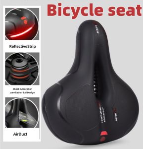2026 Premium Leather Mountain Bike Saddle with NonSlip Honeycomb Design Comfortable Durable Bicycle Seat for OffRoad Cycling