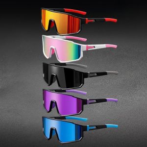 5pcs Full Frame Mens and Womens Goggles Large Frame One-piece Riding Sunglasses Suitable for Daily Wear