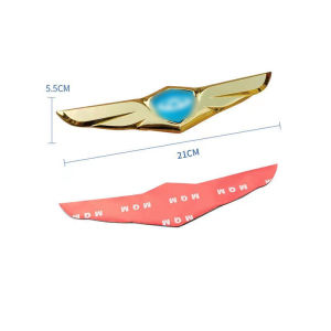 chenjie High Quality For Honda Stainless Steel Car Logo Car Front Cover Car Hood Metal Ornaments Angel Wings Sticker Car Decoration car accessories Civic City CR-V Jazz Accord Odyssey Brio Mobilio Fit HR-V Pilot Shuttle Legend CR-Z CRX Freed Integra S2000