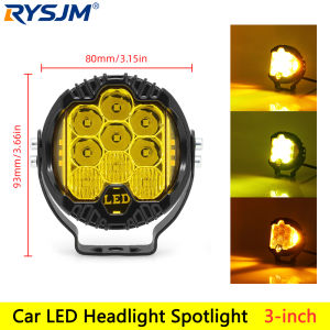 3inch 7 inch 90W Running Lights Adjustable LED Headlight Driving Lamp Side Shooter LED Light Spotlight DRL For Car Truck ATV UTV