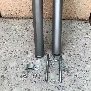 304 Double U-shaped Bolt with 2 Female and 1 Baffle Double U-shaped Bolt Screw U Shape Cross Bolt Clamp