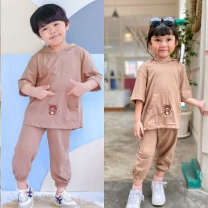 Baju Anak Laki Laki Dan Perempuan Setelan Hoodie Anak 1-5 Tahun