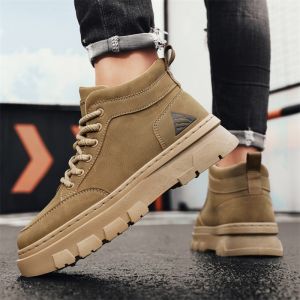 Mens Martin Boots 2025 New Autumn British Retro Outdoor Climbing Sports Thick Bottom Heightening Workwear Boots Fashionable Youth Leather Shoes