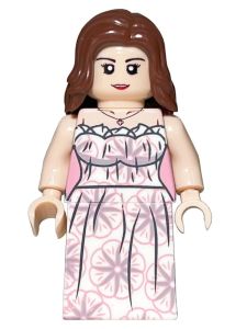 Wedding Proposal Themed Building Blocks Toy Third Party Figure Kneeling Pose Bouquet Holding Brick Assembly Toy for Kids