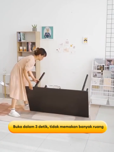 UKnow 100% kayu padat Meja lipat Portabel Minimalis Meja Lipat Berbagai Ukuran Meja Kayu Dengan Garansi 3 Tahun Meja Lipat Warna Hitam Putih Kuning - Lazada