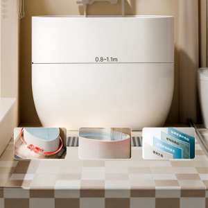 SSWW | Mini Acrylic Round Deep Soaking Bathtub