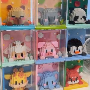 Nano Block Cube Series Zoo Panda 3D Puzzle Building Block Educational toys for Kids 动物园