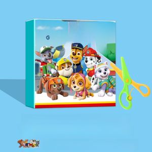 Educational Jelly Sticker Book for Kids Cartoon Repeatable Stickiness Intelligence Toys Kindergarten Suitable Paw Patrol Theme